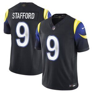 Mens Youths Available Choose Matthew Stafford Vapor Black Stitched Jersey